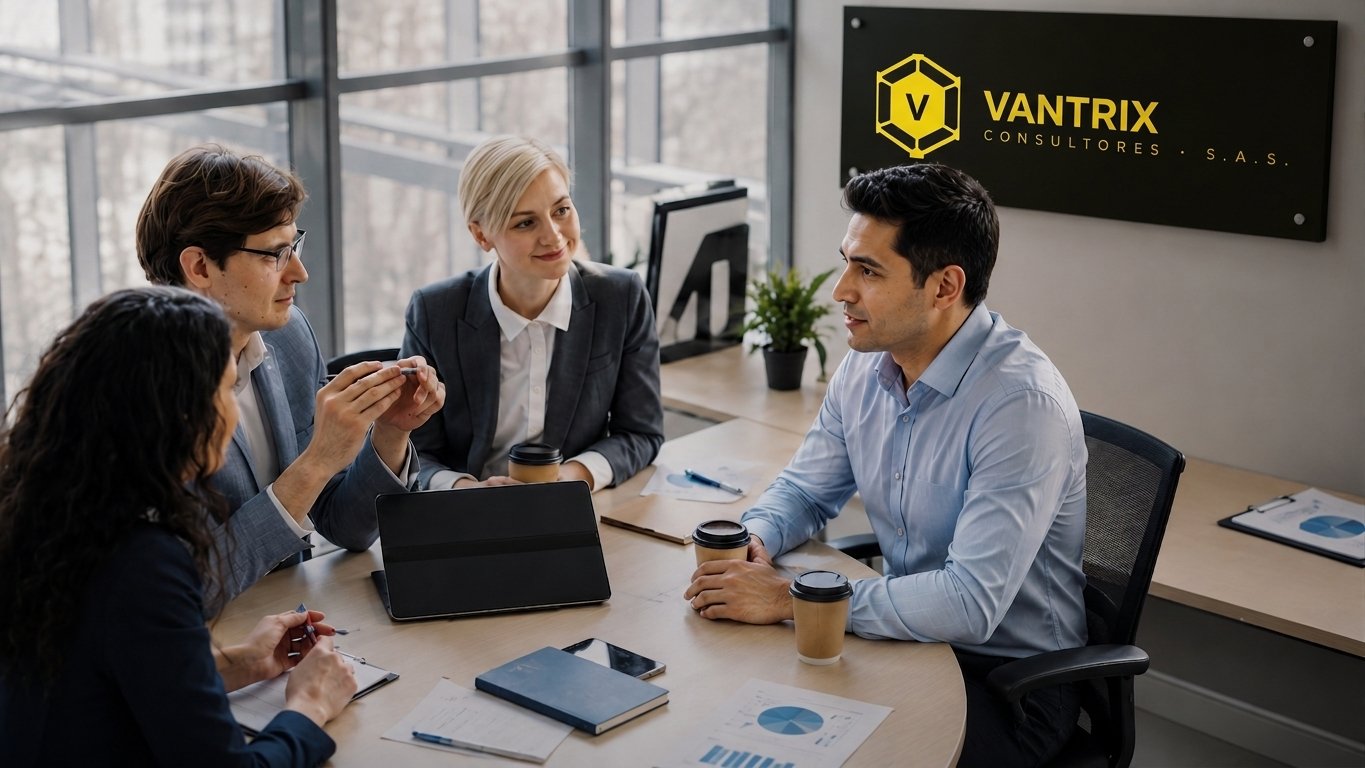 Equipo VANTRIX en reunión